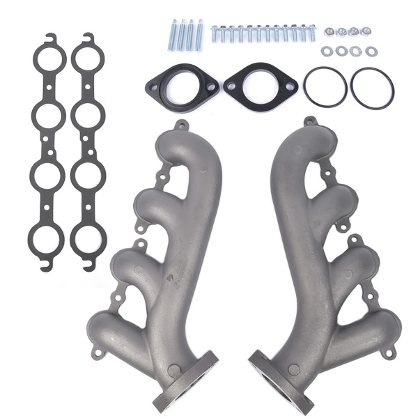 LS Swap Cast Iron Manifold Headers for Chevy Corvette Camaro LS1 LS2 LS3 9988-R-BLEM