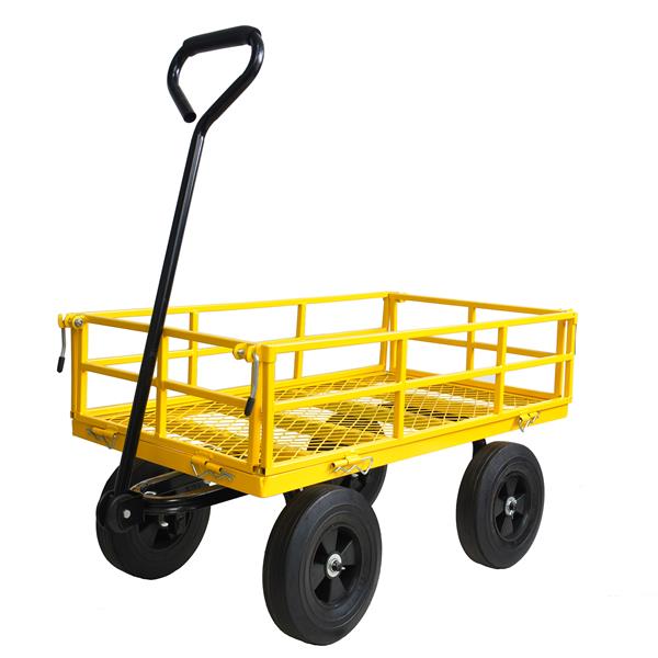 Tools cart Wagon Cart Garden cart trucks make it easier to transport firewood  Yellow