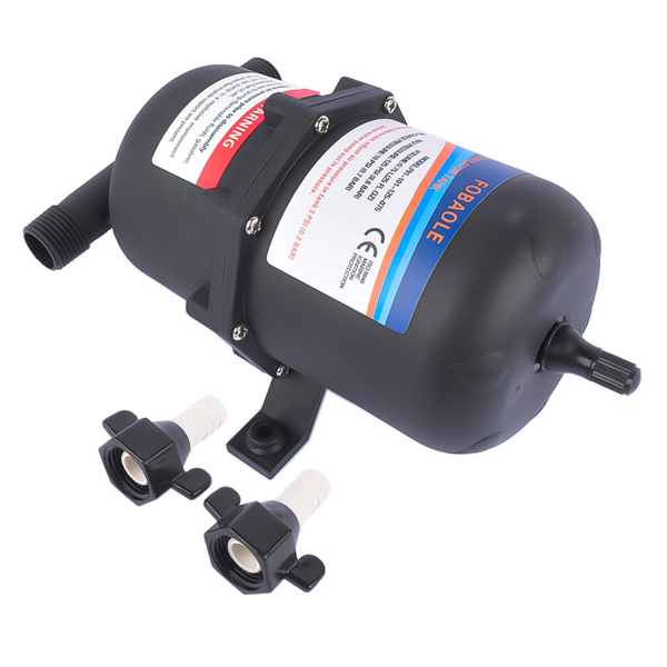 RV Accumulator Tank w/Barbed Fitting Water Pressure Vacuum Tank Internal Bladder 125 psi 0.75L