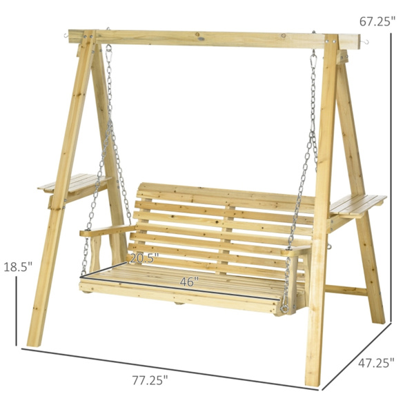 2-Seat Outdoor Porch Swing