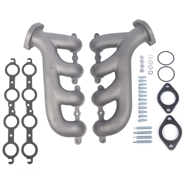 LS Swap Cast Iron Manifold Headers for Chevy Corvette Camaro LS1 LS2 LS3 9988-R-BLEM