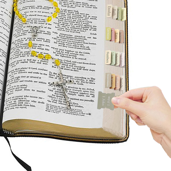 Laminated Bible Tabs, Bible Verse Stickers for Study【Shipment from FBA】