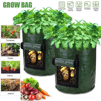 5/7/10 Gallon Grow Bags Tomato Potato Planting Bag Vegetable Planter Containers