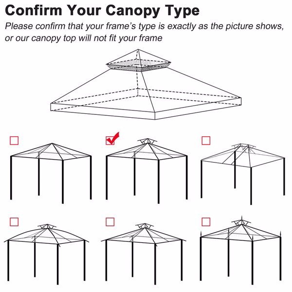 Replacement Canopy Top, 10' x 10' Pop-Up Canopy Top Cover for Canopy Straight Leg Tent Top Cover (1pc Top Cloth Only) --No shipments on weekends