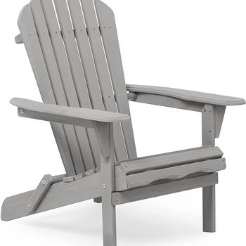 Wood Lounge Patio Chair for Garden Outdoor Wooden Folding Adirondack Chair Set of 2 Solid Cedar Wood Lounge Patio Chair for Garden, Lawn, Backyard,