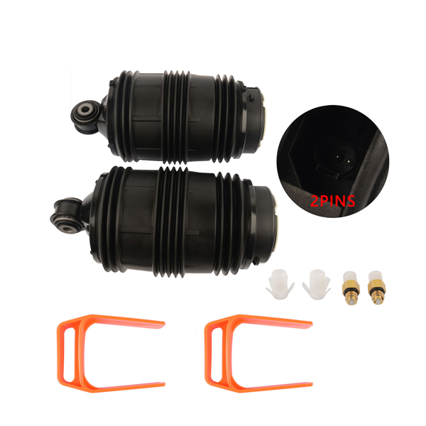 2Pcs Rear Left & Right Air Suspension Spring Bags 2-pin For Mercedes-Benz E-Class W211 E320 E350 E500 E63 AMG Wagon 2113200925 A2113200925