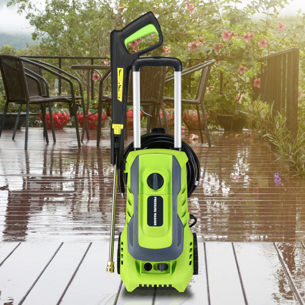 110V,1300PSI 201A 110V,1300PSI,1800W high pressure cleaning machine green