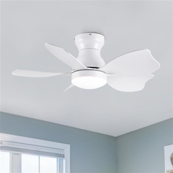 30 In Small Kid's Ceiling Fan Lighting with Remote Control for Small Children Room