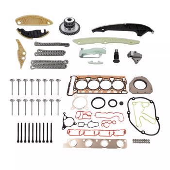 Timing Chain Head Gasket Set Intake Exhaust Valves Kit for Audi VW Jetta 2.0 TSI 06K109158AA 06H109158H