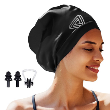 Large Swimming Cap, Suitable for Men and Women, Specially Designed Swimming Cap, Suitable for Very Long and Thick Curly Hair and Braids, Keep Hair Dry(No shipments on weekends)