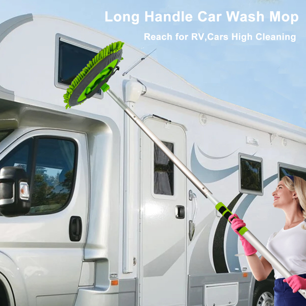 62'' Microfiber Car Wash Brush with Long Handle, Car Wash Set Supplies【Shipment from FBA】