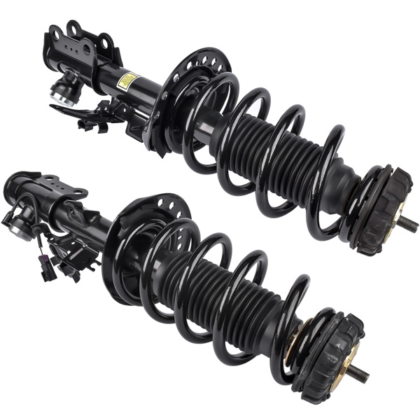 Pair Front Left & Right Shock Strut Coil Spring Assembly For Cadillac SRX 2010-2016 with Damper Control 22793799 22793800 20834663 20834664