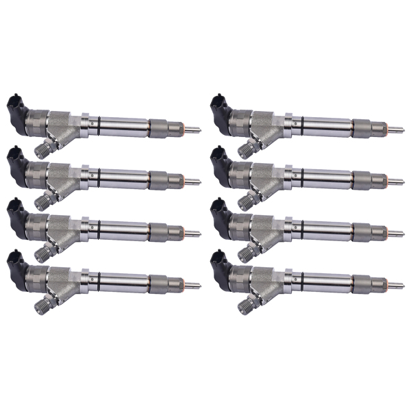 Set of 8 Diesel Injectors For GMC Savana Sierra Chevrolet Express Silverado 2500 3500 2006-2007 6.6L