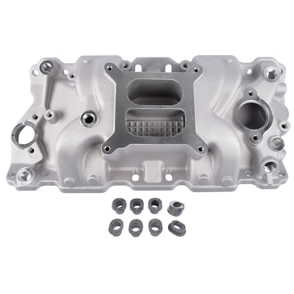 Dual Plane High Rise Intake Manifold For 57-86 SBC V8 305 327 350 400 1500-6500