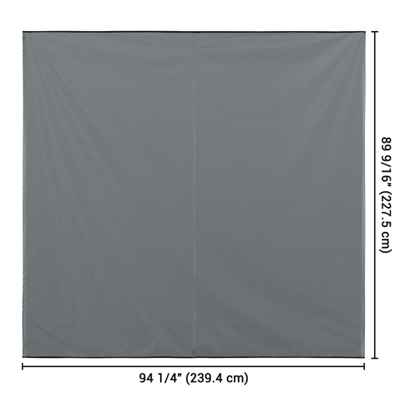 250 x 250cm Canopy for Carside Awning,Rooftop Pullout Ripstop UPF50+ Side Awning, Reinforced Hinges & Poles for Jeep/SUV/Truck/Van only Roof （ No shipping on weekends.）