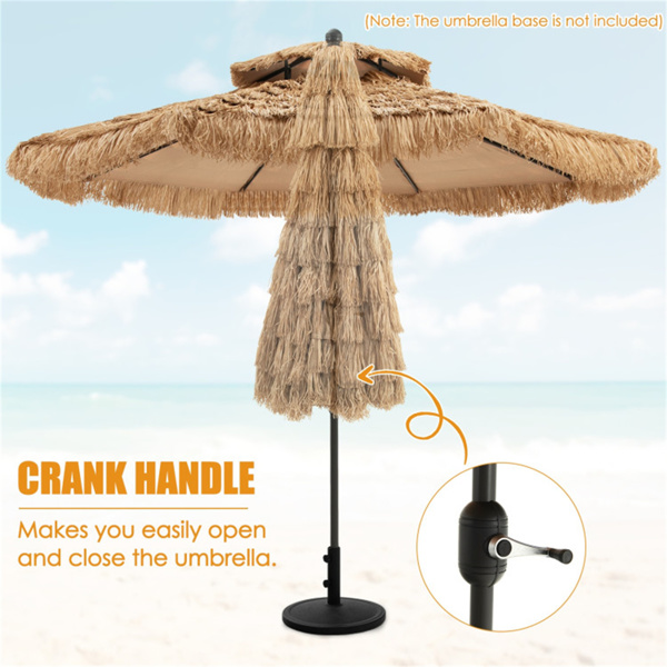 9 foot portable beach umbrella with 8 Ribs