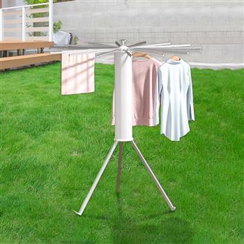 Space-Efficient & Rustproof Design Clothes Drying Rack,Aluminum Rod Summer Clothes Drying Rack,Small Fashionable Clothes Drying Rack