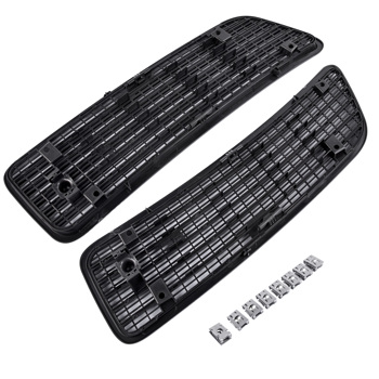 Pair Left & Right Side Hood Air Vent Grille Cover for Mercedes W221 S550 2007-2013