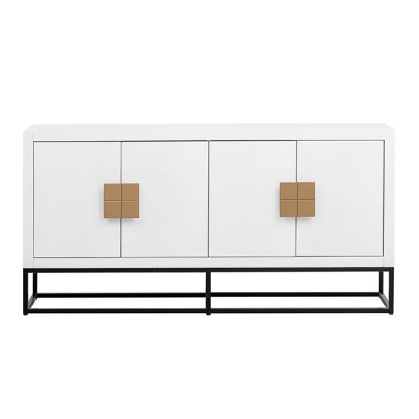 Light Luxury Designed Cabinet with Unique Support Legs and Adjustable Shelves, Suitable for Living Rooms, Corridors, and Study Rooms.