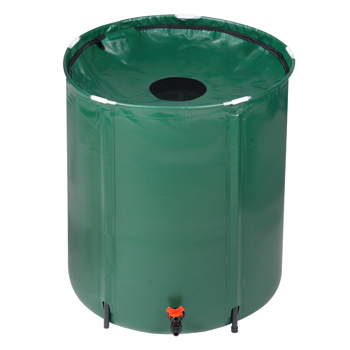 50 Gallon Folding Rain Barrel Water Collector Green