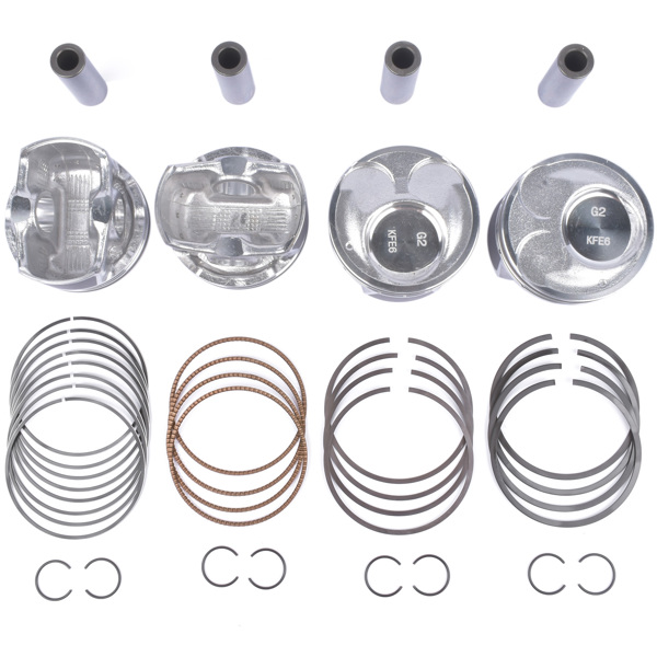 4 x Piston & Rings Kit For Kia Soul Forte Forte5 Hyundai Tucson Elantra 2.0L L4 2014-2018