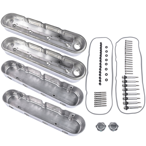 Polished Engine Valve Covers for Chevrolet Small Block V8 LS1 LS2 LS3 LS6 293 325 364 376 427 Ci 8082-3P 8082-3 JM8082-3