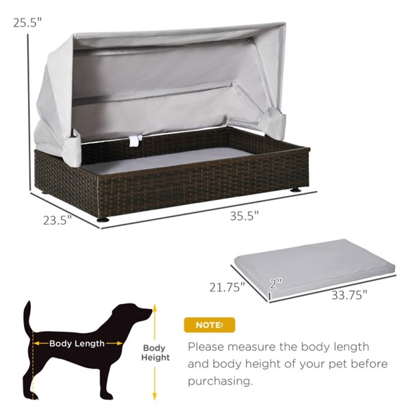 Dog Bed /Cat House /  Rattan Pet Sofa ( Amazon Shipping)（Prohibited by WalMart）