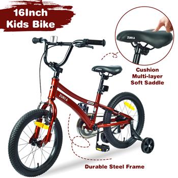 Kids Bike,16 Inch Kids\\' Bicycle with Training Wheels for Boys Age 4-7 Years,Multiple Colors