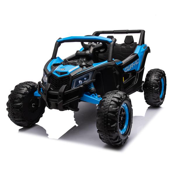 12V Ride On Car with Remote Control,UTV ride on for kid,3-Point Safety Harness, Music Player (USB Port/Volume Knob/Battery Indicator), LED Lights, High-Low Speed Switch - Off-Road Adventure for Kids