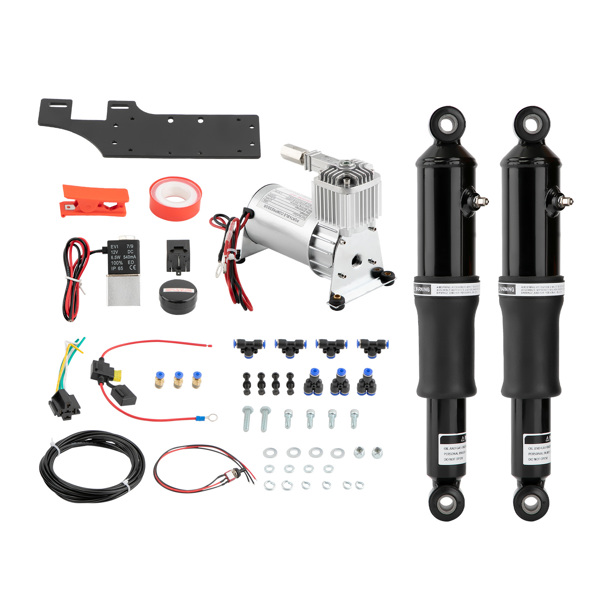 Rear Left & Right Air Ride Suspension Kit For Harley Touring Road King Street Glide Motorcycle 1994-2023