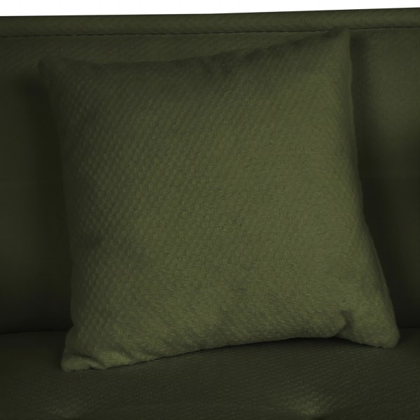 Green, Velvet cloth Modern Indoor Sofa With Three Pillows, 93.50"*35.23"*30.70"