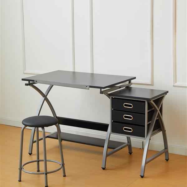 drafting table sliver with stool