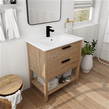 30 Inch Bathroom Vanity Plywood With 2 Drawers