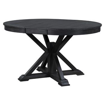 Retro Functional Extendable Dining Table with a 12\\" Leaf for Dining Room and Living Room (Espresso)