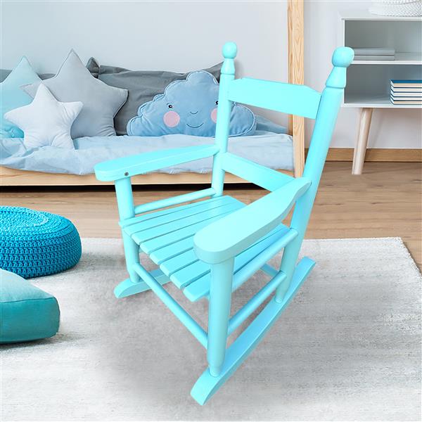 Children's rocking light Light Blue chair- Indoor or Outdoor -Suitable for kids-Durable