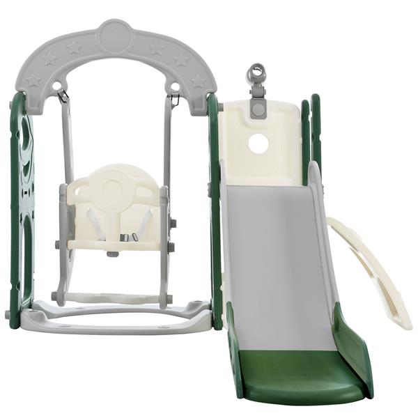 Toddler Slide and Swing Set 5 in 1, Kids Playground Climber Slide Playset with Telescope,  Combination for Babies Indoor & Outdoor