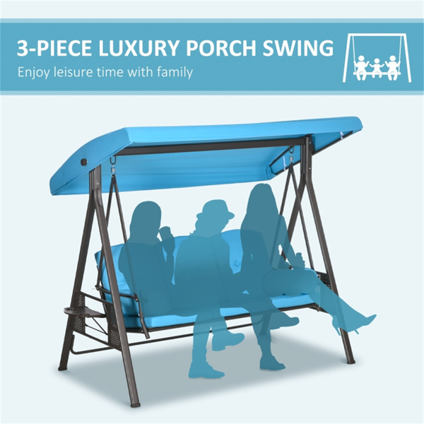 3-Seat Outdoor Porch Swing