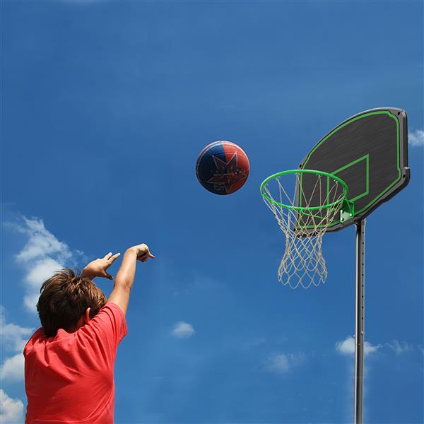 Basketball Hoop System Stand with 30in Backboard, Height Adjustable 60Inch-78Inch for Indoor Outdoor, Fillable Base with Wheels for Kids, Youth