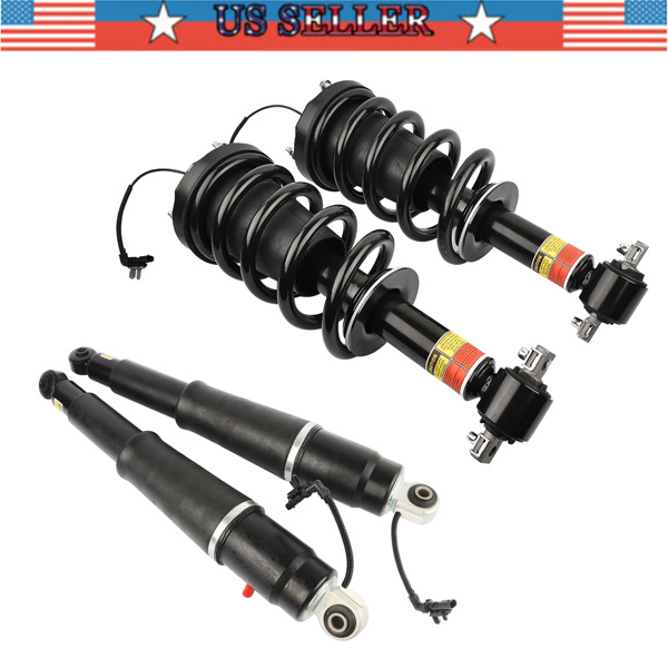 2 Front Strut Assys + 2 Rear Shock Absorbers for Cadillac Escalade Chevrolet Suburban Tahoe GMC Yukon 2015-2020 84977478 23151122 23290660