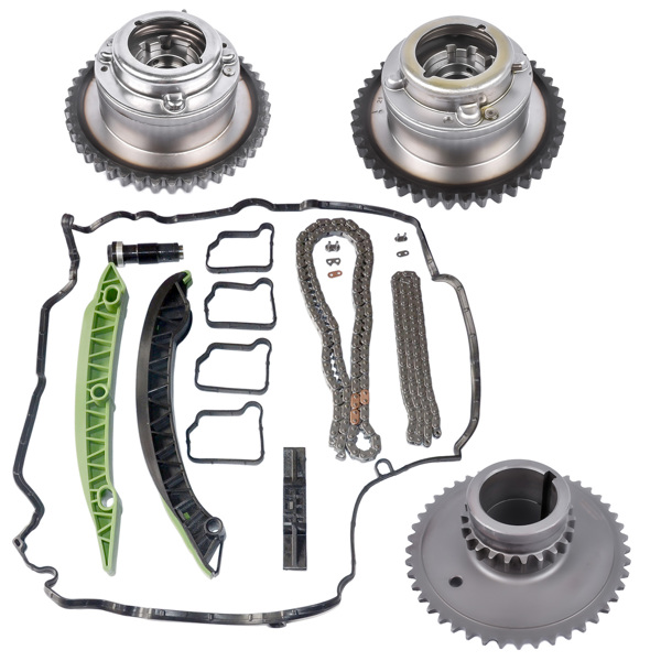 Timing Chain Kit w/ Camshaft Adjuster for Mercedes M271 C200 C250 C180 E200 E250 CGI 1.8L 2710501400