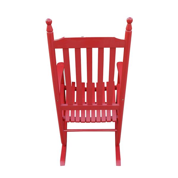 Wooden porch rocker chair  Rose Red