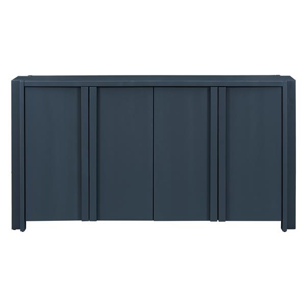 Designed Storage Cabinet Sideboard with 4 Doors , Adjustable Shelves, Suitable for Living Rooms,  Entrance  and  Study Rooms.