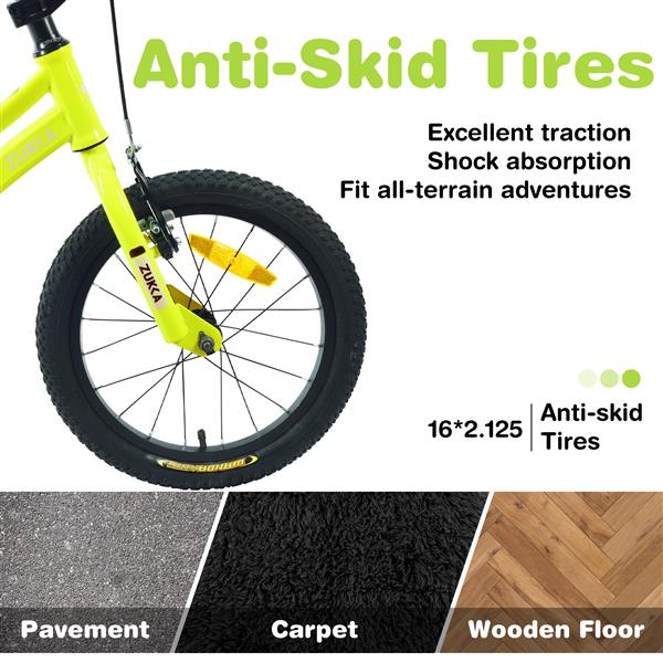 Kids Bike,16 Inch Kids' Bicycle with Training Wheels for Boys Age 4-7 Years,Multiple Colors