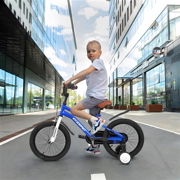 A14114 Kids Bike 14 inch for Boys & Girls with Training Wheels, Freestyle Kids' Bicycle with fender.