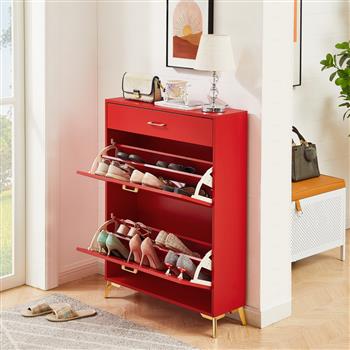 <b style=\\'color:red\\'>Shoe</b> Storage Cabinet for Entryway, Free Standing <b style=\\'color:red\\'>Shoe</b> Organizer with 2 Flip Drawers, Hidden <b style=\\'color:red\\'>Shoe</b>