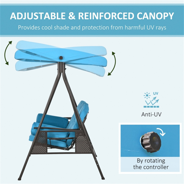 3-Seat Outdoor Porch Swing