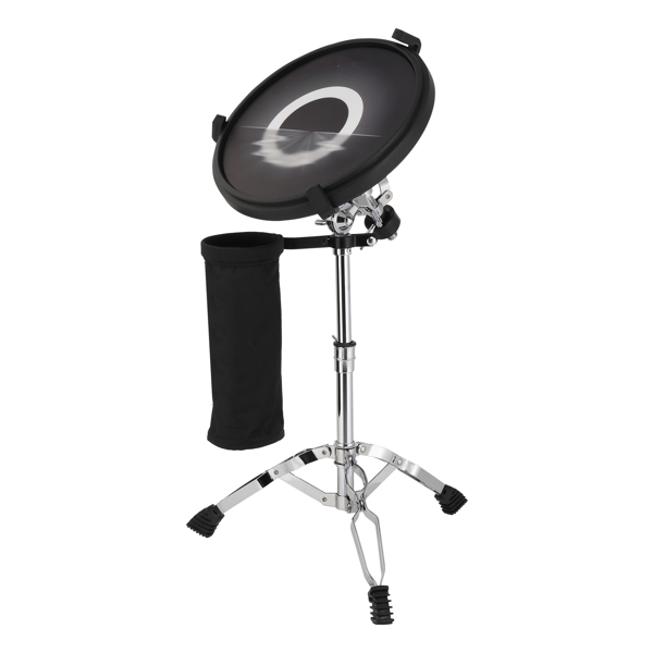 12in Drum Practice Pad Kit with Snare Drum Stand, Backpack, Drumsticks