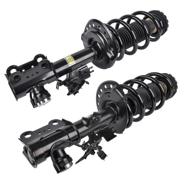 Pair Front Left & Right Shock Strut Coil Spring Assembly For Cadillac SRX 2010-2016 with Damper Control 22793799 22793800 20834663 20834664