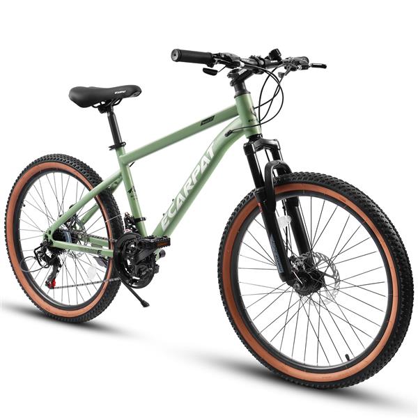 Mountain Bike 27.5 Inch Wheel, 21-Speed Disc Brakes Trigger Shifter, Carbon Steel Frame Mens Womens Trail Commuter City Snow Beach Mountain Bikes Bicycles