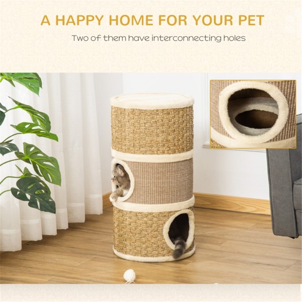 Wooden Cat House/Cat Trees /Cat Climbing Tower ( Amazon Shipping)（Prohibited by WalMart）